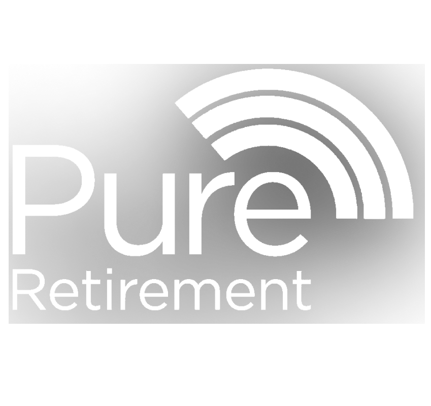 Pure Retirement White Logo